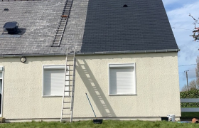 Peinture toiture ardoise fibro-ciment sur Hennebont