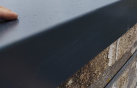  Installation de coffre d'étanchéité de cheminée alu Anthracite sur hennebont 